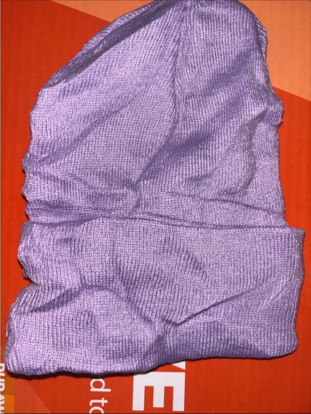 Kids Lavender Beanie with Smiley Patch - Brand Unspecified